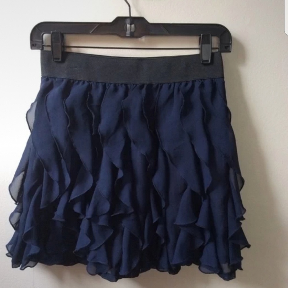 Navy Mini Skirt